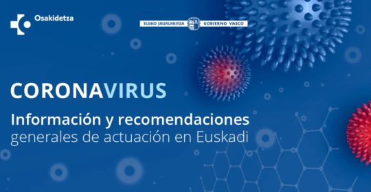 Nuevas medidas de seguridad contra el coronavirus en Euskadi